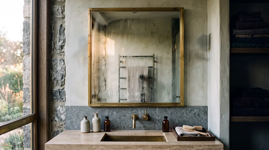 The bathroom before six